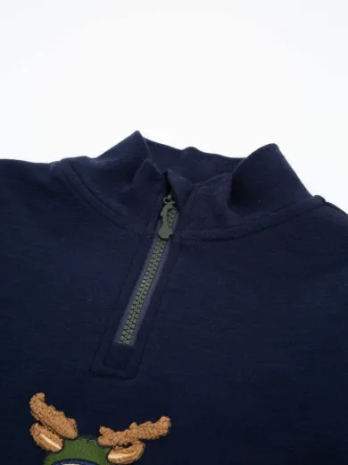 Bilde av WoolLand Høvringen top boy Blue Ink